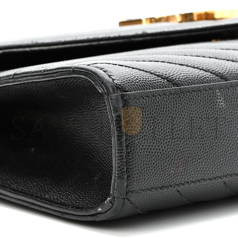 Y*L matelasse chevron medium satchel black 1187413 (24*17.5*6cm)